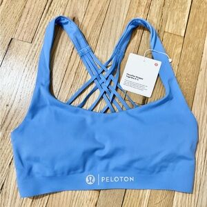 NWT Lululemon x Peloton FlexyFlex Strappy Yoga Bra XXS/XS Pool Party